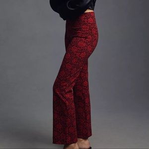 Maeve Patterned Kick Flare Pants